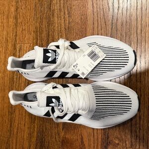 Adidas men White and Black Sneakers
